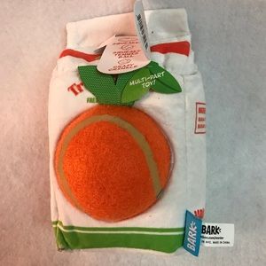 BARK Fresh Squeaked OJ Dog Toy Medium/Large NWT